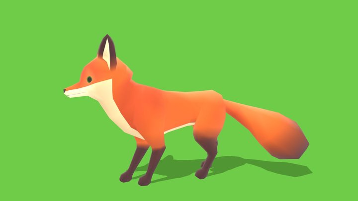 Fox - Animated Low Poly – Free 3D Model STL