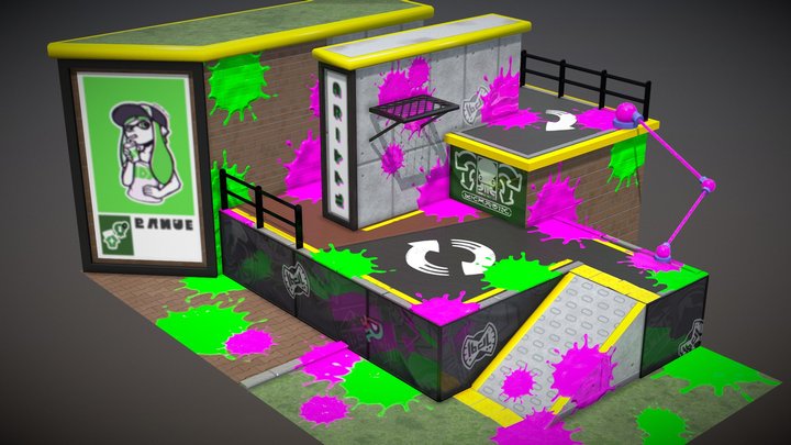 Splatoon 2 - The Reef - Case Study 3D Model