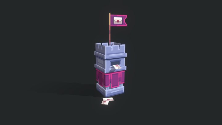 Castle mailbox 3D Model