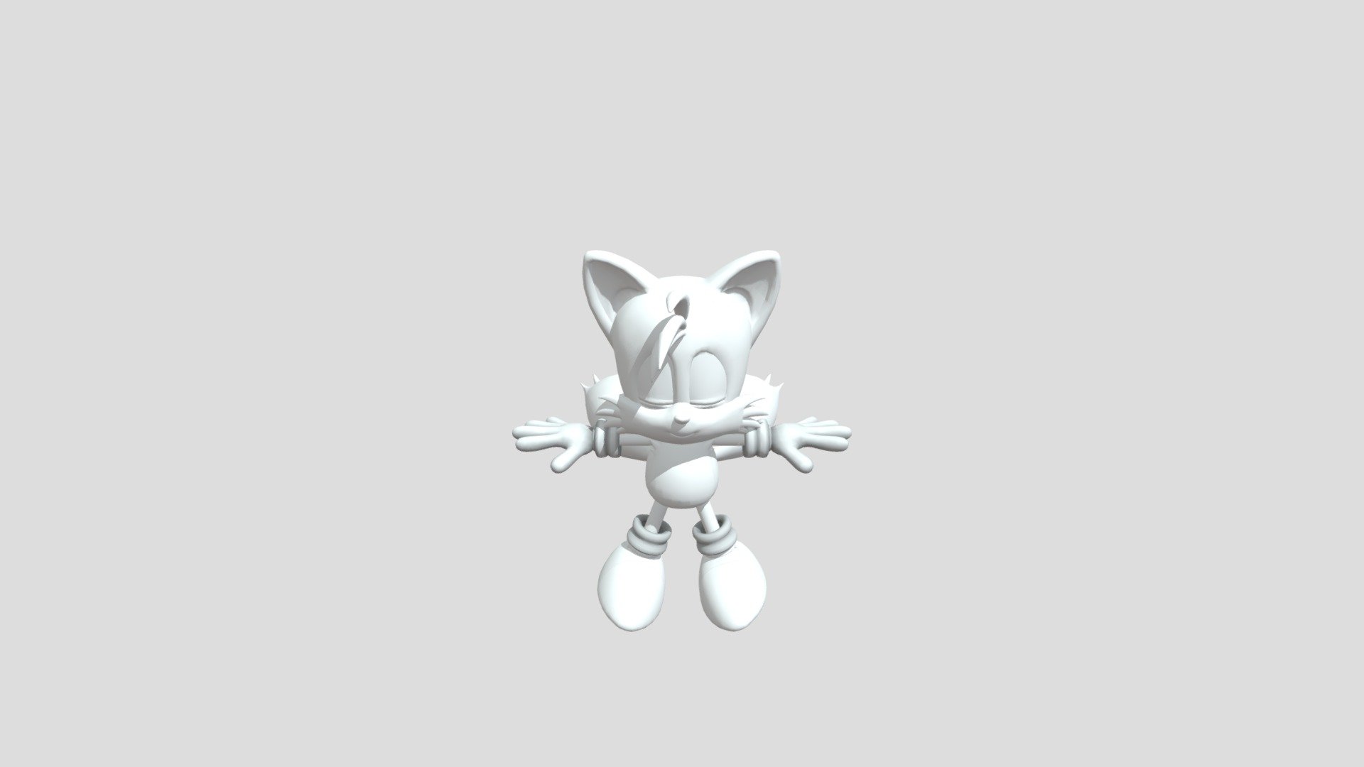 Classic Tails - Download Free 3D model by ivan.vladimirov08  (@ivan.vladimirov08) [a22e1d2]