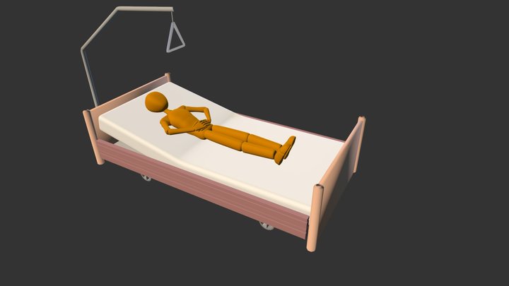 lage Fowler-houding 3D Model