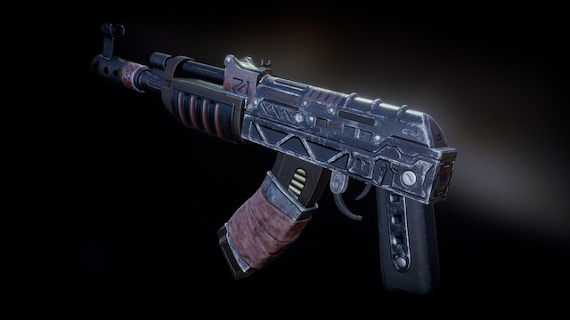 Neglected AKS47 3D Model