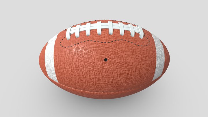 American Football (High-poly) 3D Model
