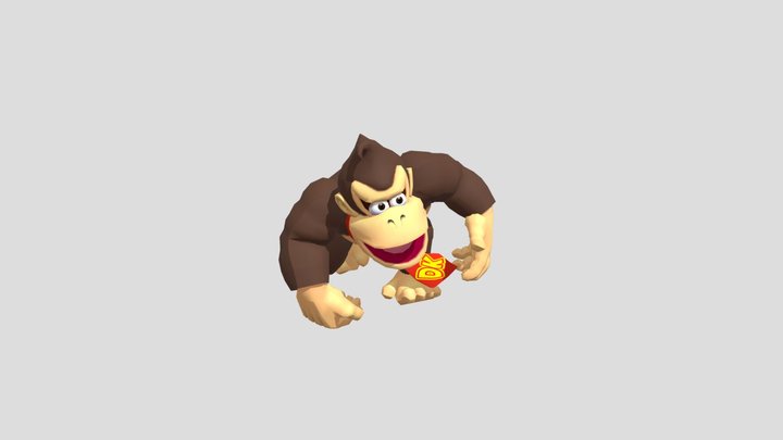 Donkey Kong 3D Model