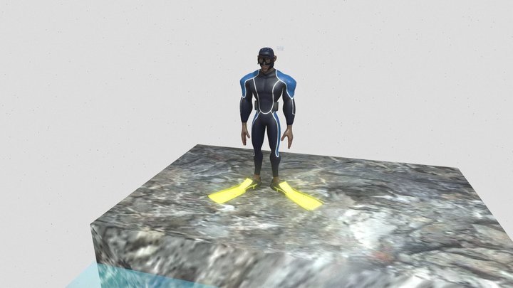 بدلة غوص ذكية بتقنيات استشعار ووقاية مبتكرة 3D Model