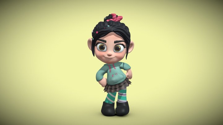 Vanellope Von Schweetz - 3D Model by ilham45