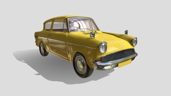 Ford Anglia 105e 3D Model