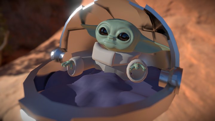 Baby Yoda 3D Model
