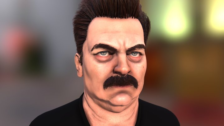 RON SWANSON – Modello 3D gratuito STL