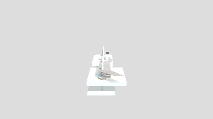 ESCALERA CLINICA HORMIGON 3D Model
