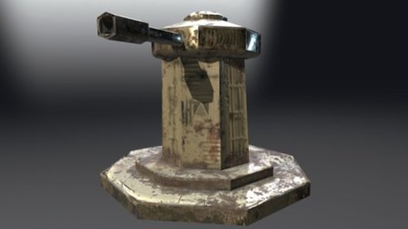 Cannon Tower 3D Model