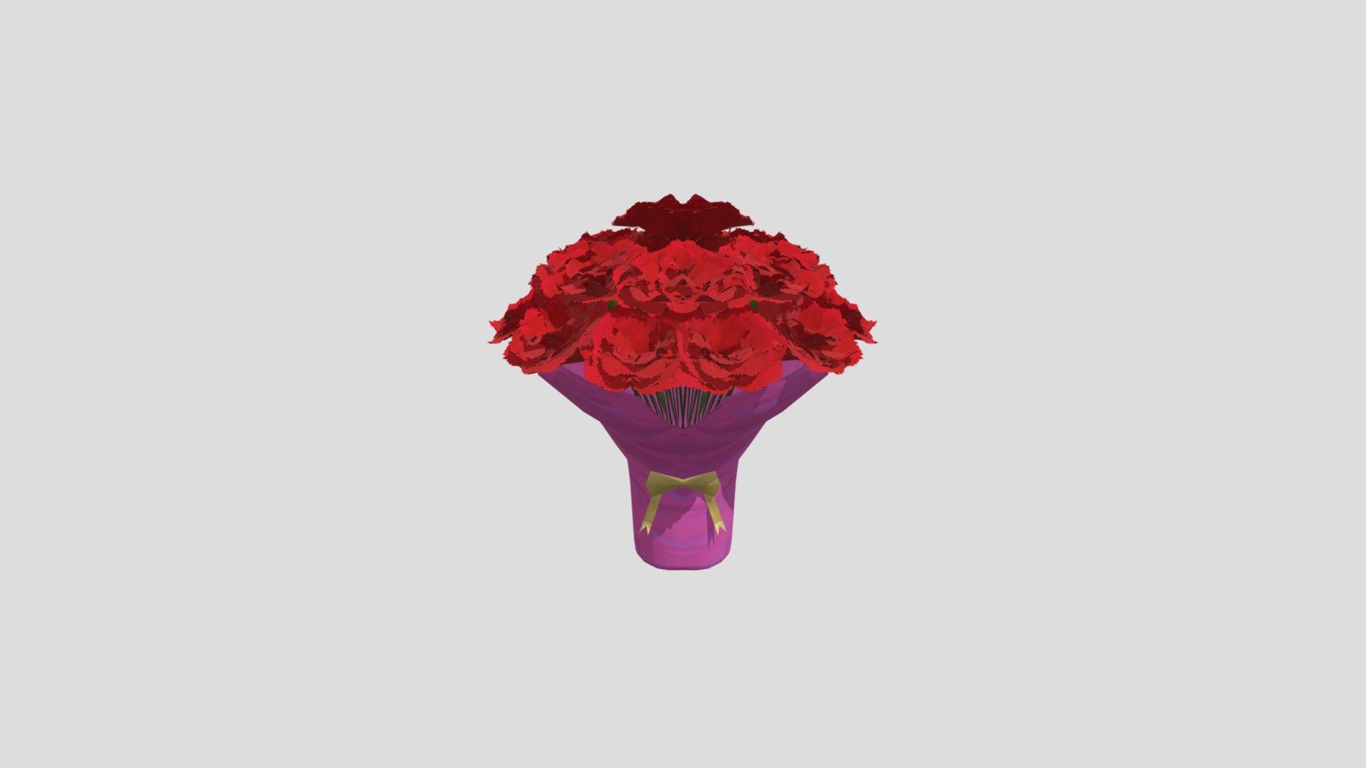 Potted carnation red