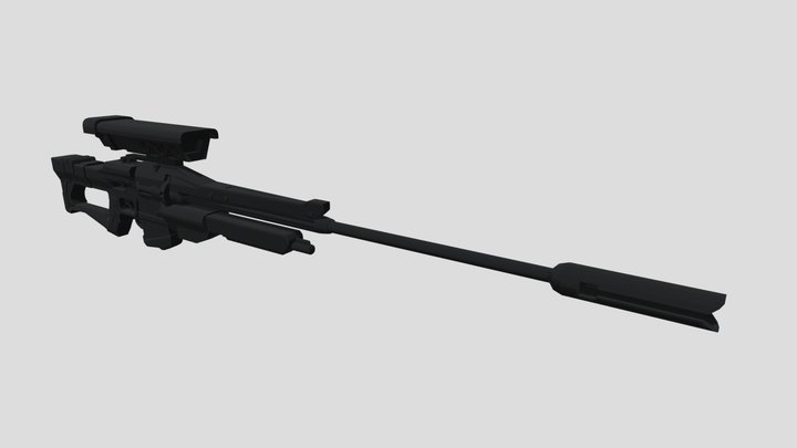 Sniper Riffle 3D Model