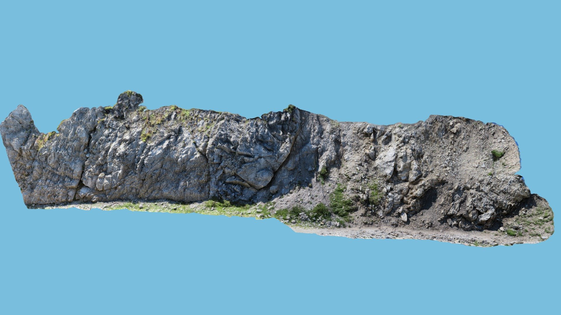 Plattenkalk outcrop, Austria
