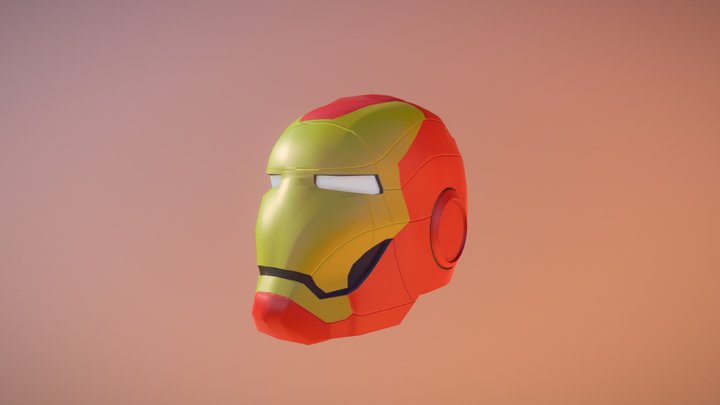 Iron Man Helmet 3D Model
