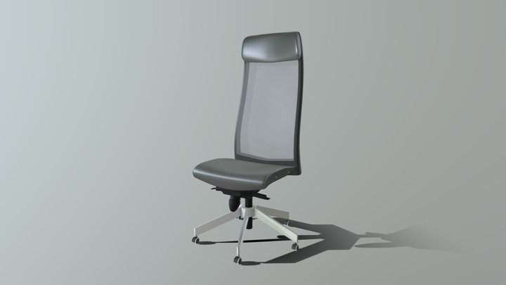Tall Back Office Chair 3D Model