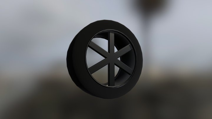 Wheel_low-poly 3D Model