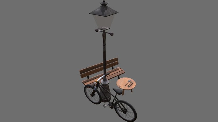 DAE 5 Finished Props - Amsterdam 3D Model