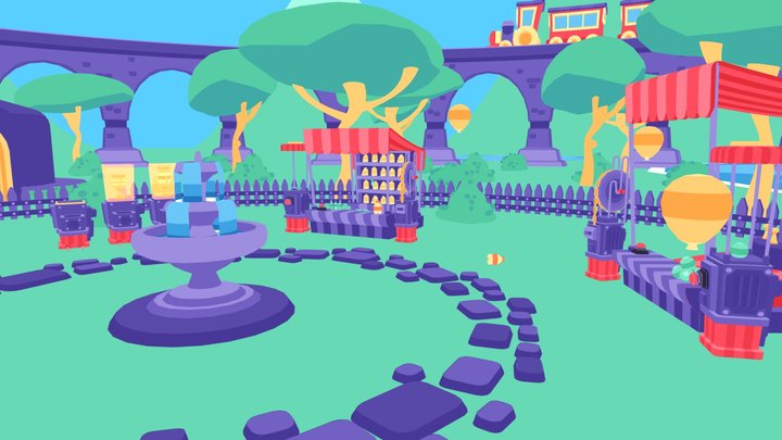 Fun Fair Frenzy 3D Model