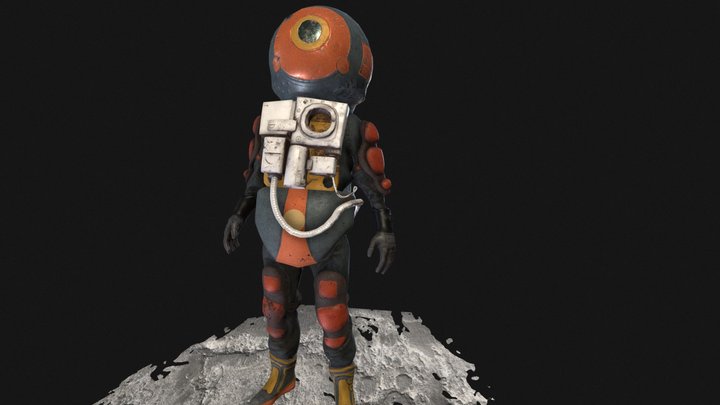 A simple Astronaut 3D Model