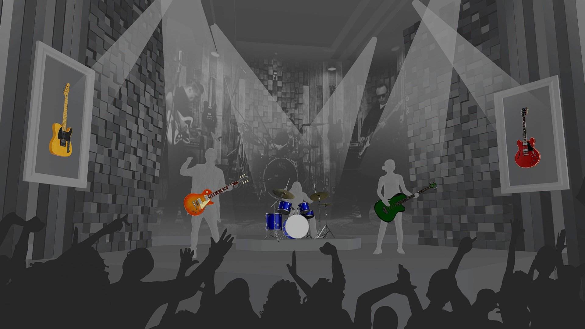 Rock-N-Roll - 3D model by Tapmod Studio [062854f] - Sketchfab