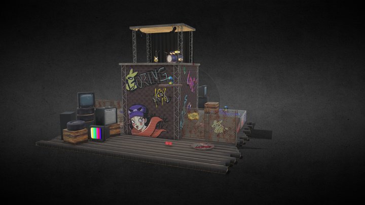Gamejam Level - Pixies 3D Model