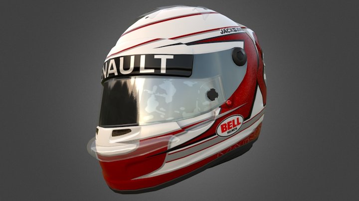 Kevin Magnussen Helmet 3D Model