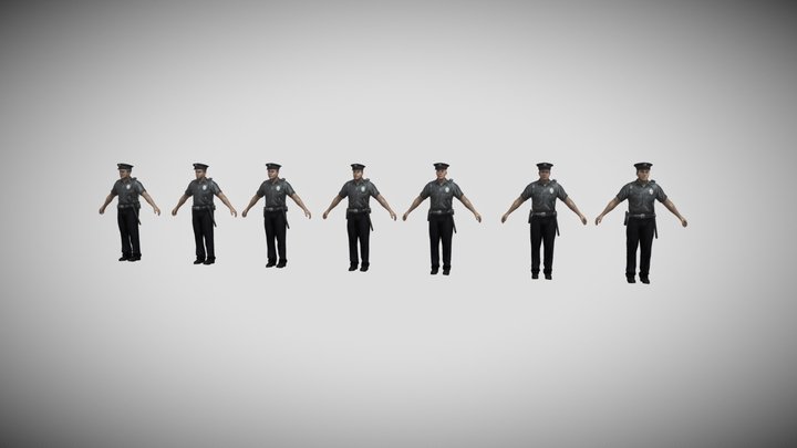 Police pack – Kostenloses 3D-Modell STL