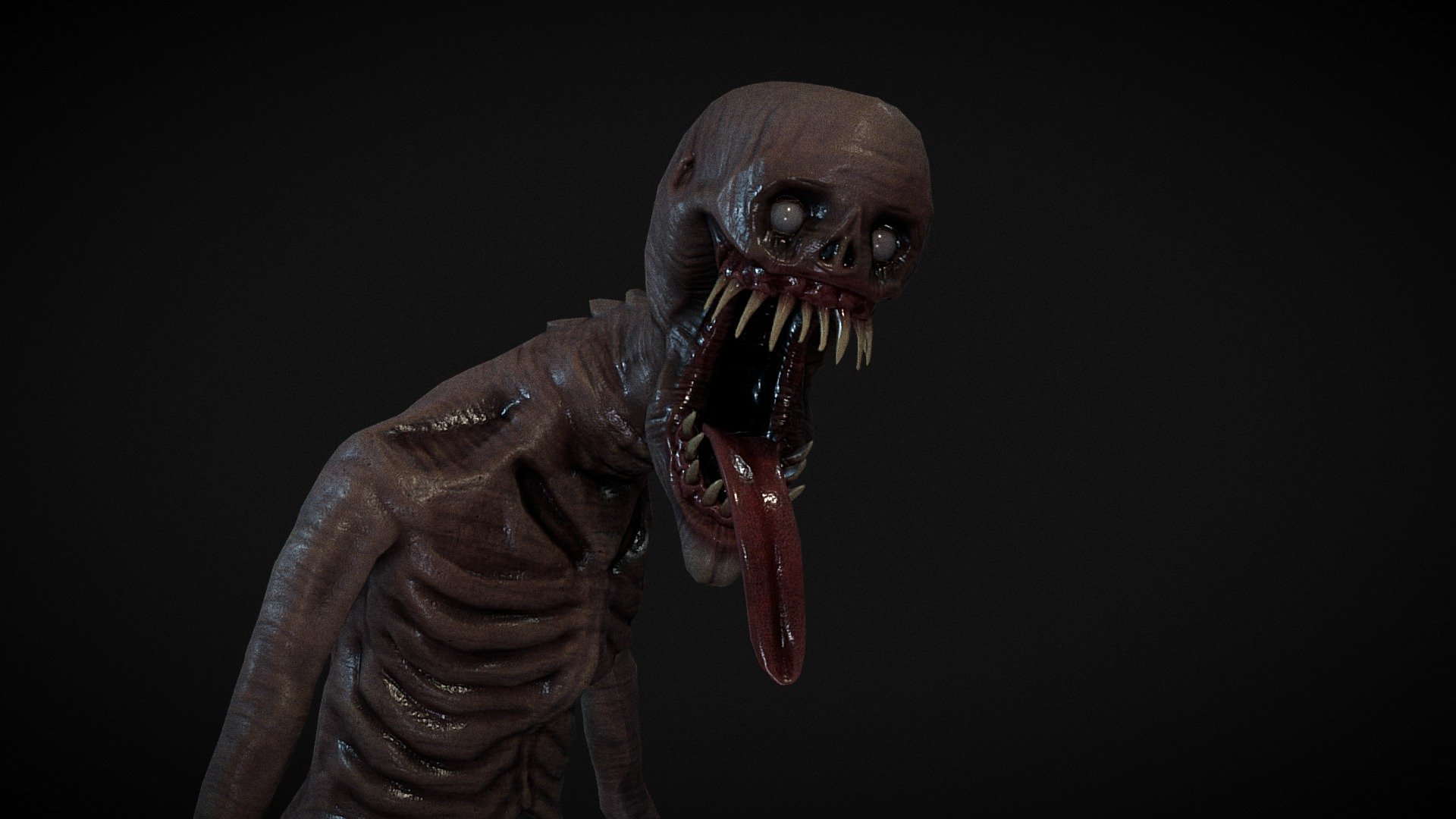 SCP-173 Monster - 3D Model Animated