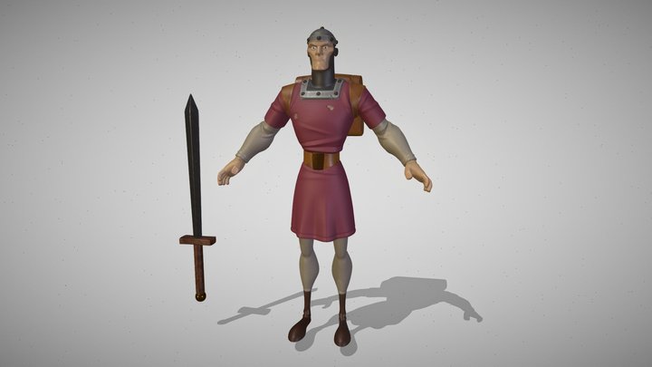 Texturing Stylisé : DragonsLair (Education Work) 3D Model