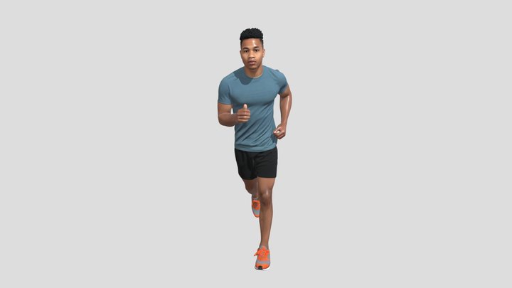 Runner in Motion – Kostenloses 3D-Modell STL