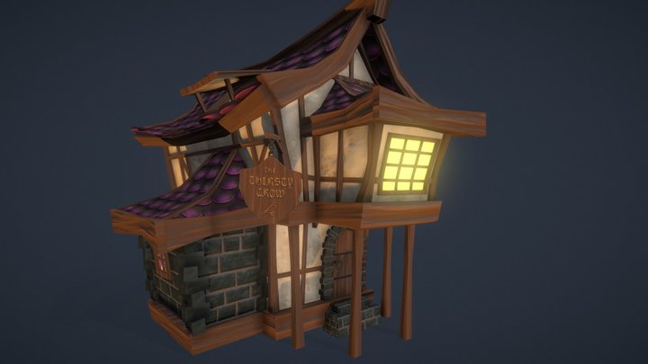 The Thirsty Crow Tavern 3D Model