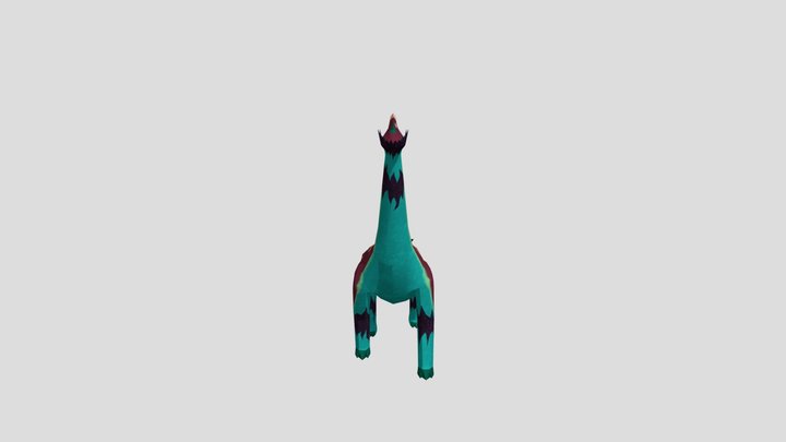 Sauro Walk Cycle 3D Model