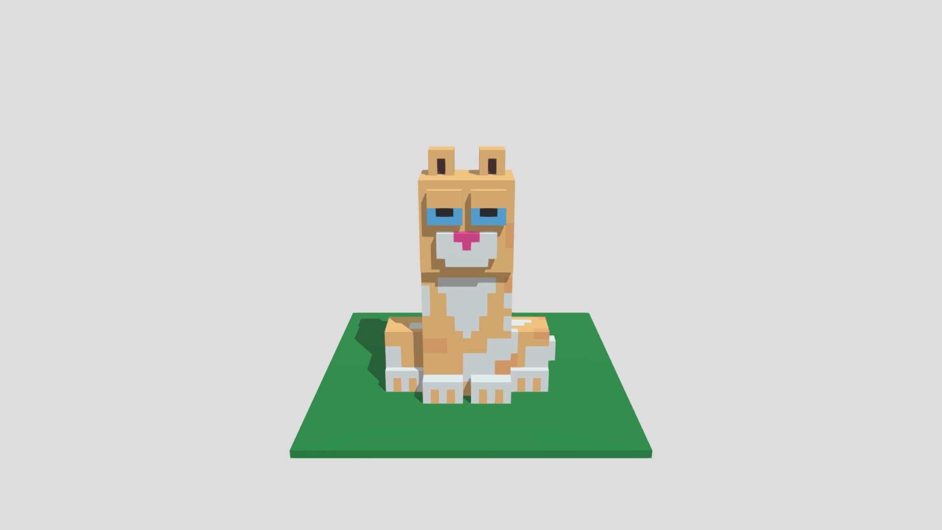 Voxel cat - Download Free 3D model by vladimirastrebov16 [062bcbb ...