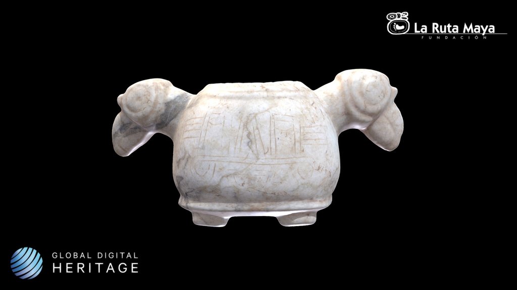 Alabaster or Marble Bowl with Handles
