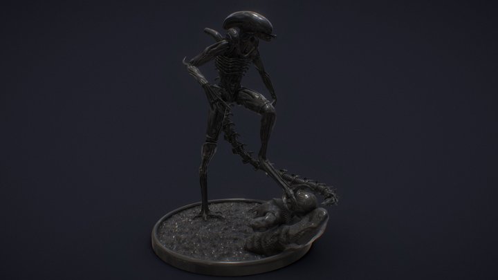 Alien Xenomorph Fanart 3D Model