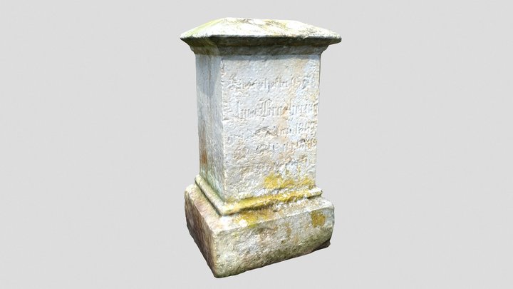 Stone Pedestal 3D Model