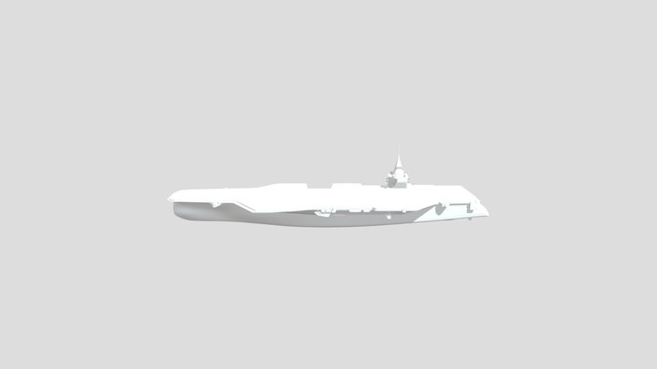PANG Future French Aircraft Carrier 3D Model