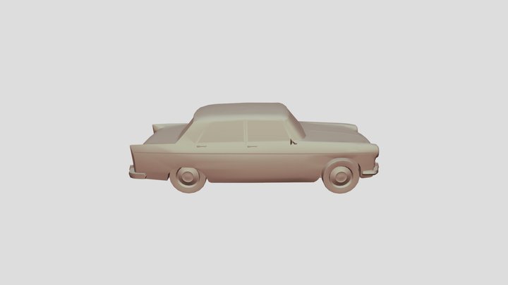 Peugeot 404 1969 scale1-75 lowpoly 3D-printing