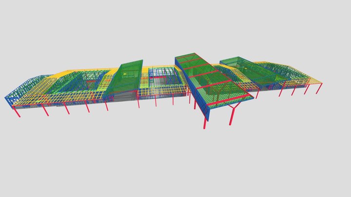 Institutional Light-Gauge Steel Project 3D Model