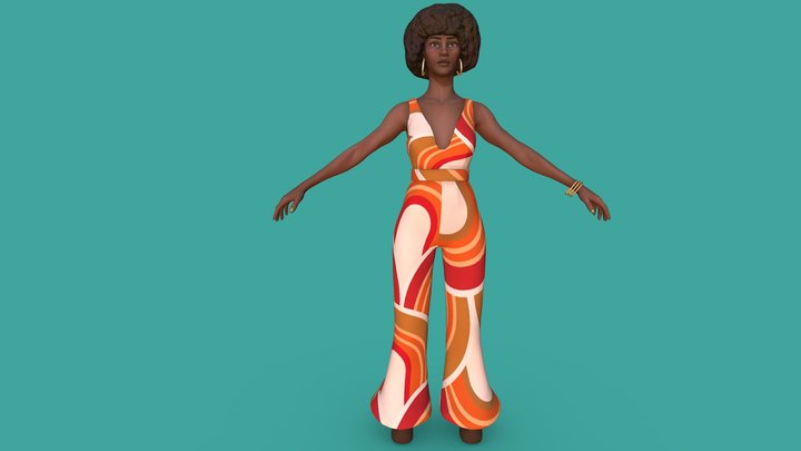 70' women 3D Model