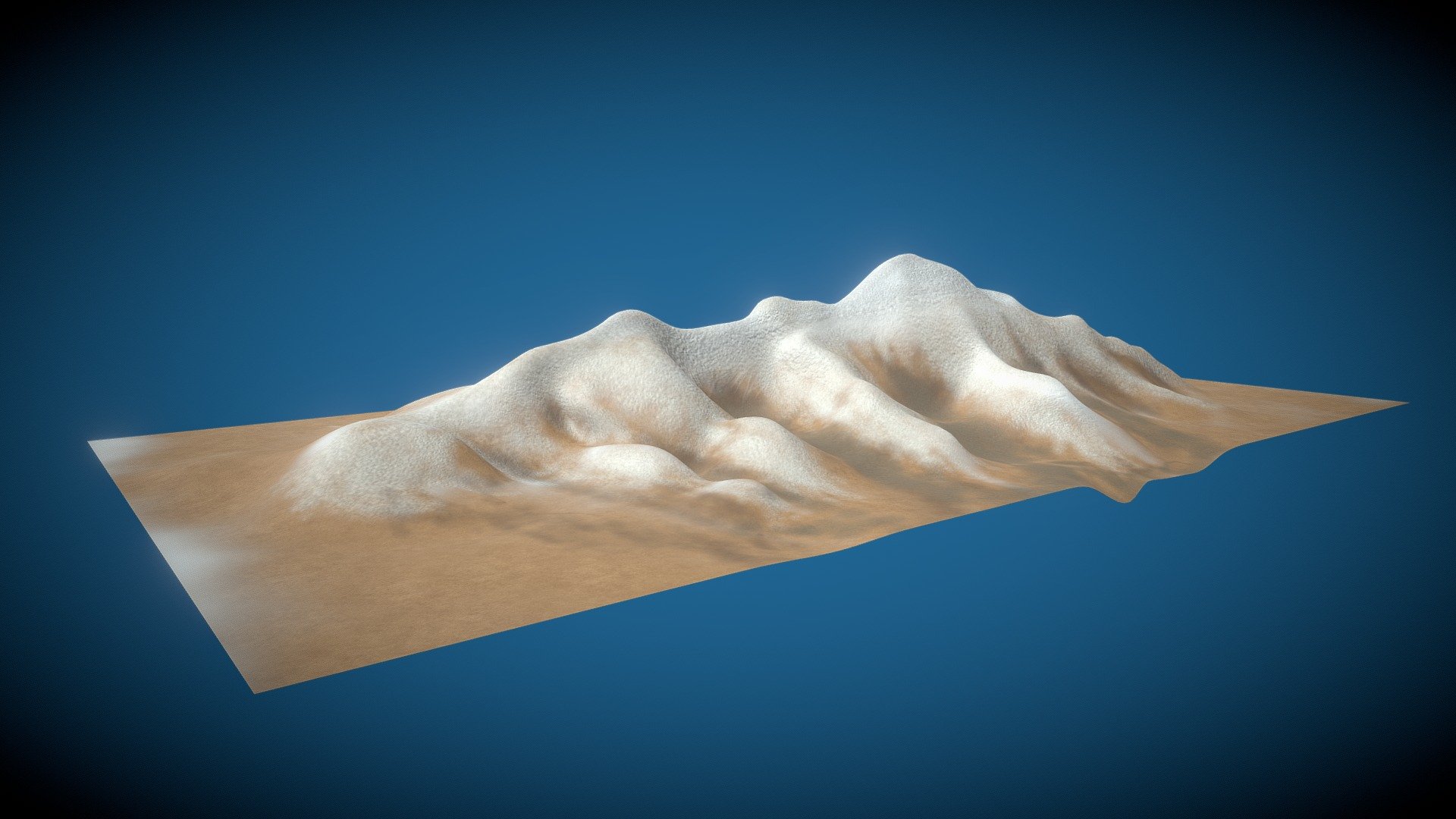 Snowy Mount 3D Handpaint [FREE]