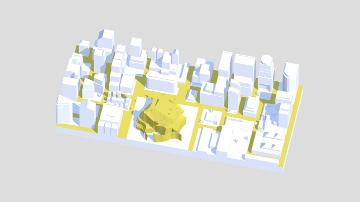 LA City Low Poly 3D Model