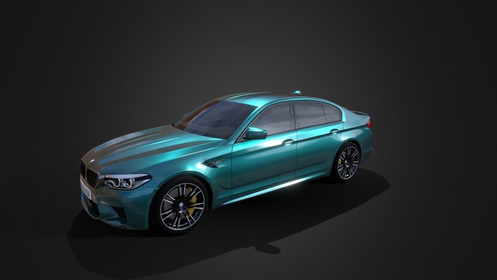 BMW-M5-F90-PS-24-3-Snapper-Rocks-Blue 3D Model