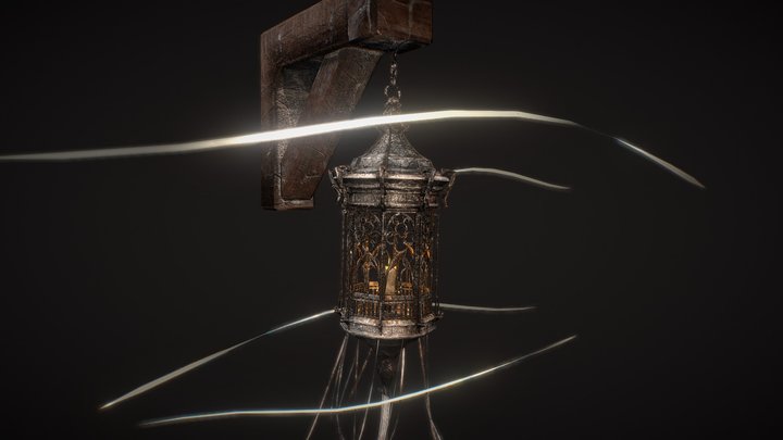 Snowy lantern 3D Model