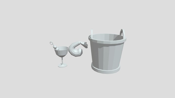 1ANI09E Verbesselt MeiQian 3 Simple Props 3D Model