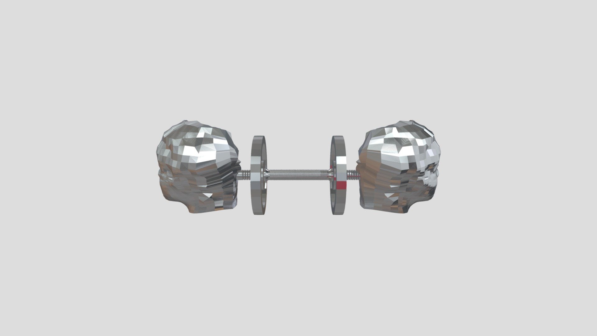 Self Portrait with dumbbell