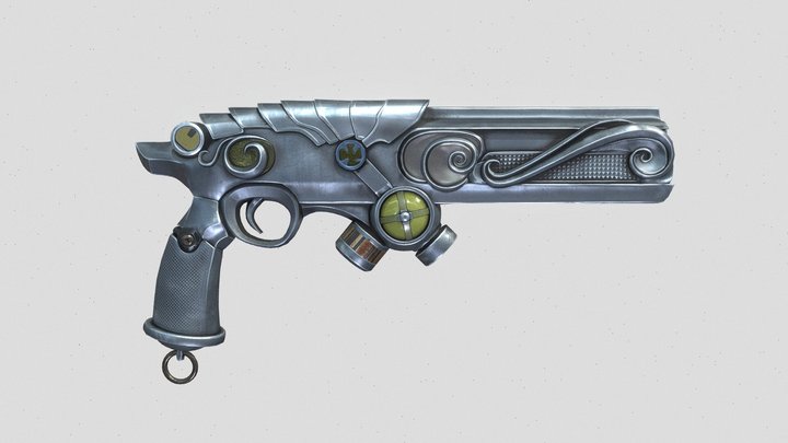 Fantasy Gun 3D Model