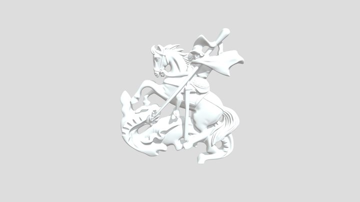 Dragon Slayer Emblem 3D Model