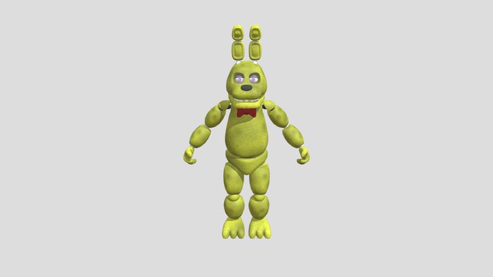 fnaf fredbears old pizzeria springbonnie 3D Model